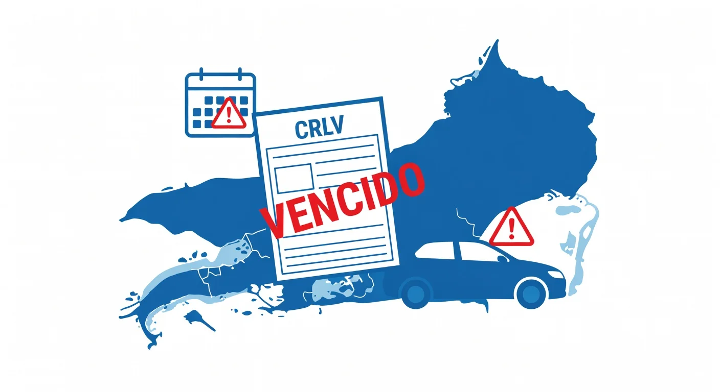 Licenciamento atrasado Rio de Janeiro 2026: multa, riscos e como regularizar