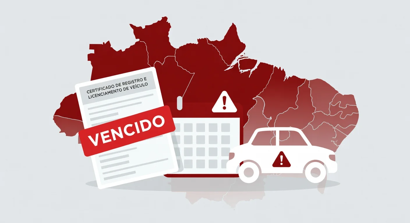 Licenciamento atrasado Rondônia 2026: multa, riscos e como regularizar