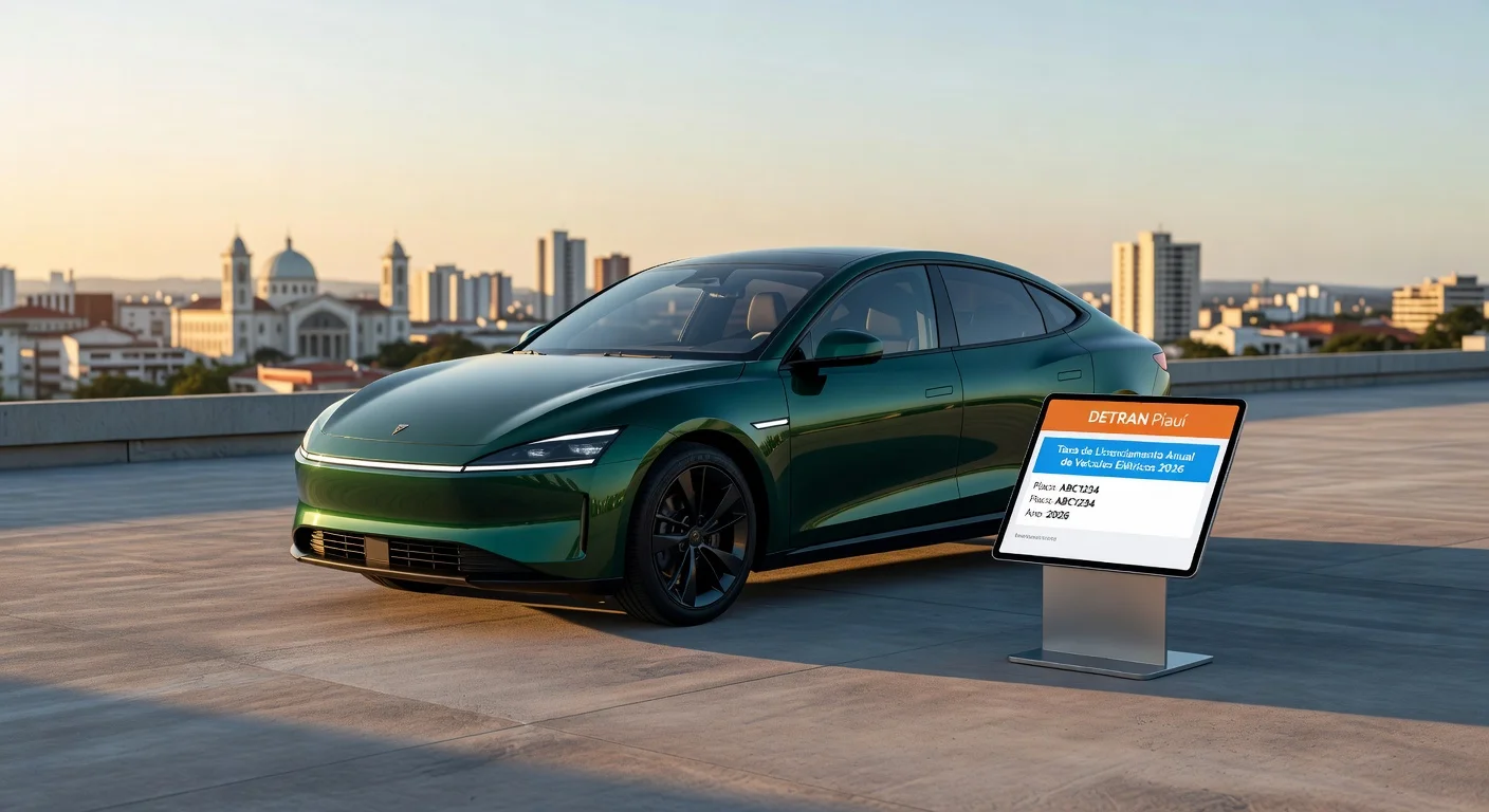 Licenciamento de Carro Elétrico em Piauí 2026: Valor e Prazo