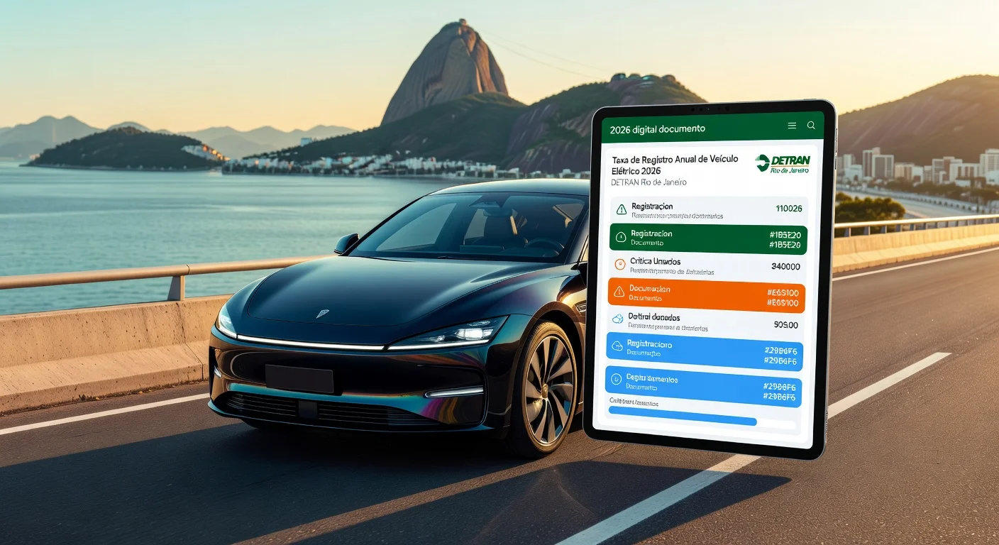 Licenciamento de Carro Elétrico em Rio de Janeiro 2026: Valor e Prazo