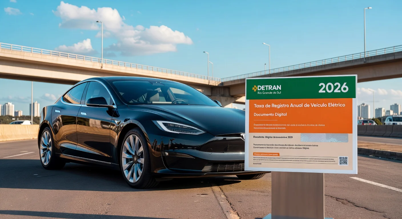 Licenciamento de Carro Elétrico em Rio Grande do Sul 2026: Valor e Prazo