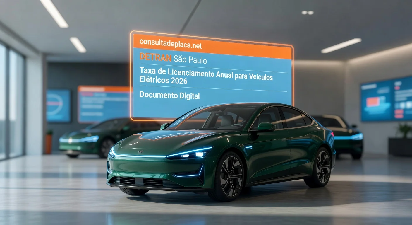Licenciamento de Carro Elétrico em São Paulo 2026: Valor e Prazo