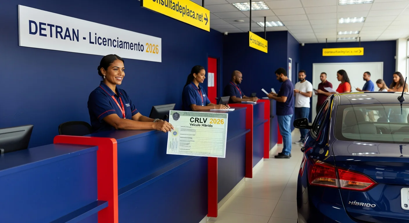Licenciamento de Carro Híbrido 2026: Como Funciona no DETRAN