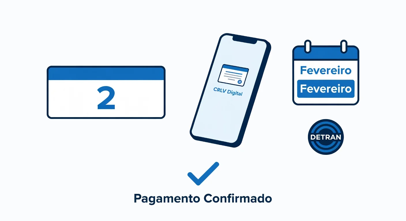 Licenciamento placa final 2 em 2026: prazo, valor e como pagar