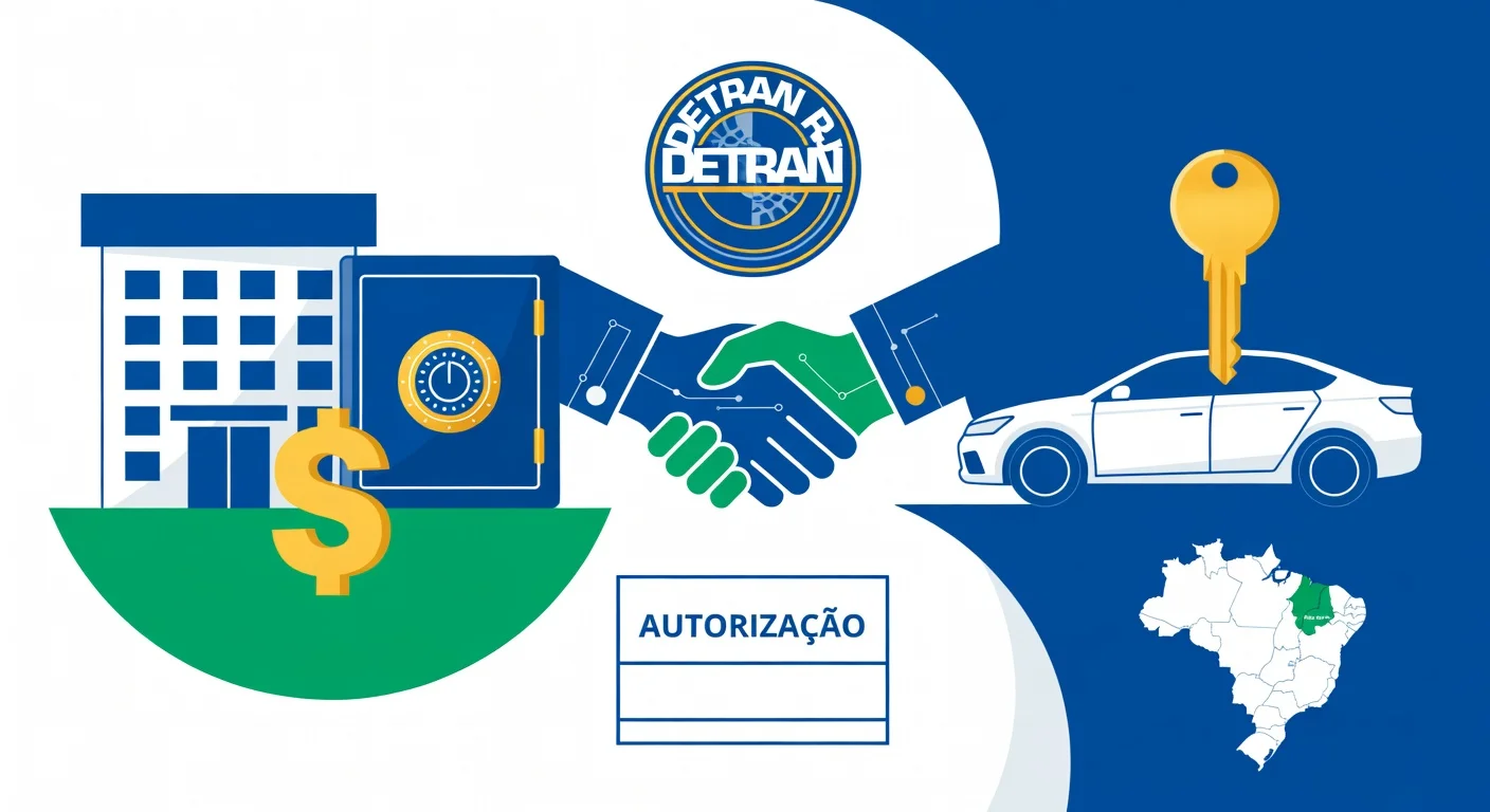 Licenciamento veículo financiado Rio de Janeiro 2026: como pagar sem o banco travar