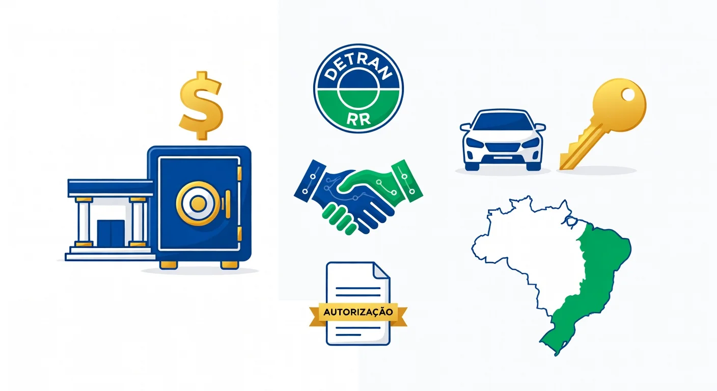 Licenciamento veículo financiado Roraima 2026: como pagar sem o banco travar