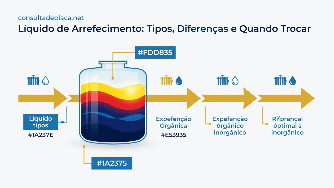 Liquido de Arrefecimento: Tipos, Diferencas e Quando Trocar