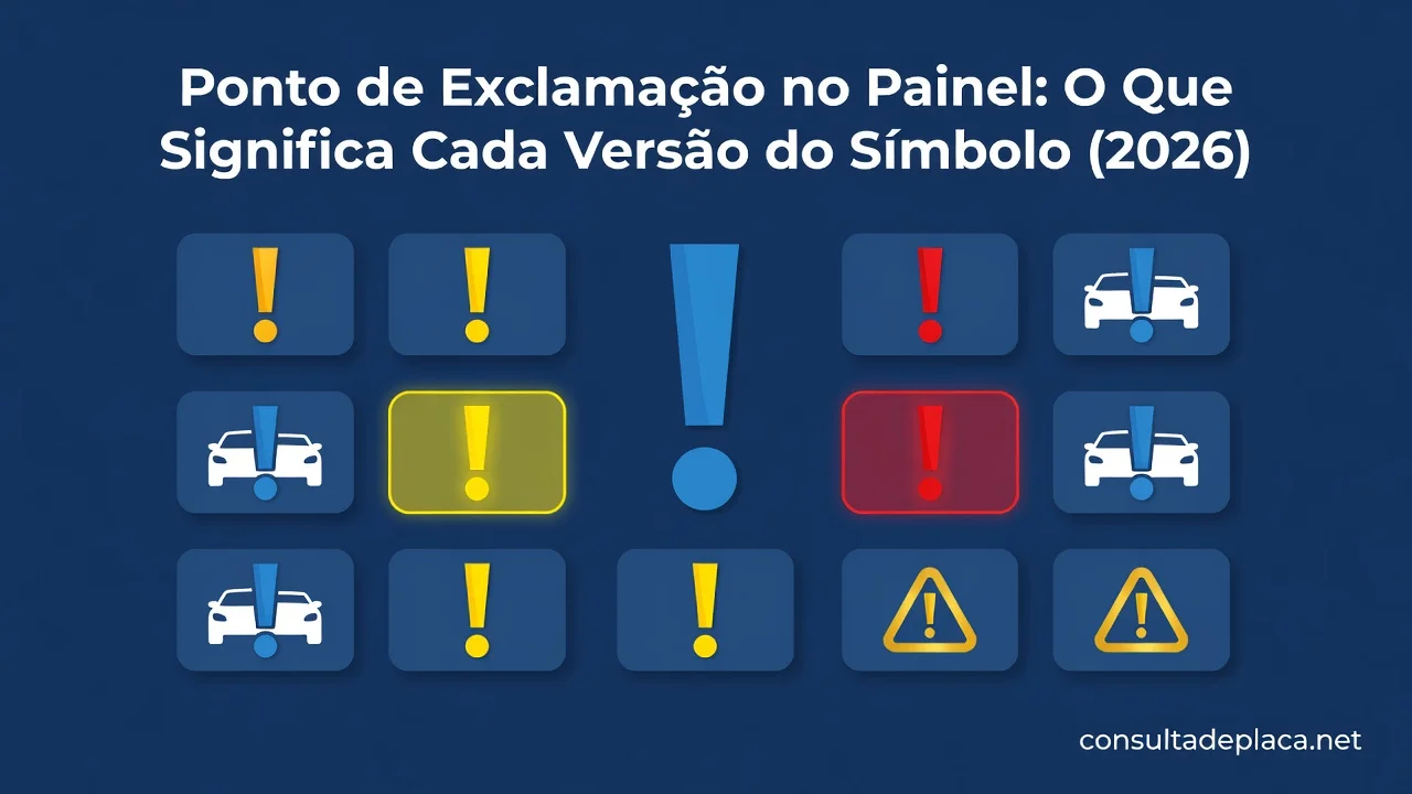Ponto de Exclamação no Painel: O Que Significa Cada Versão do Símbolo (2026)