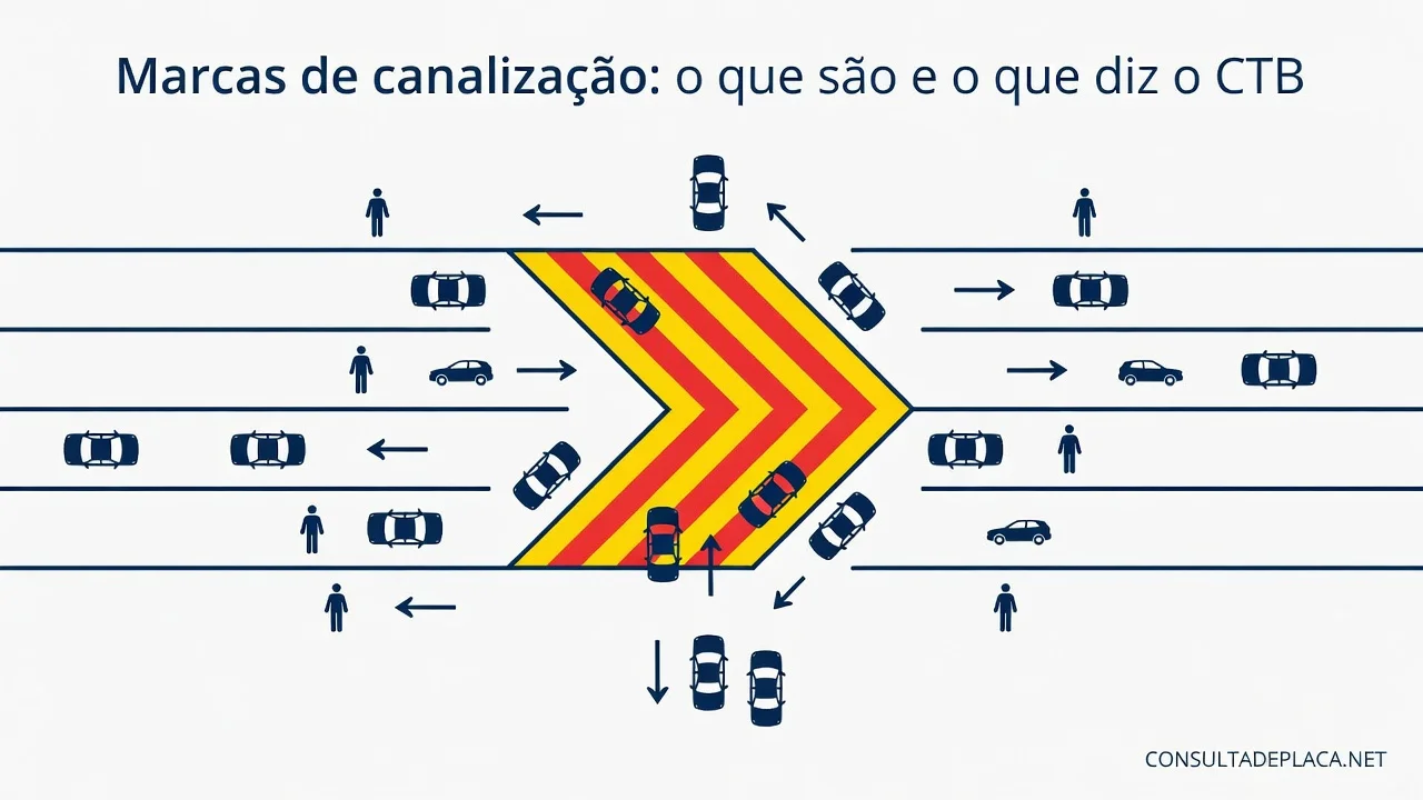 Marcas de canalização: o que são e o que diz o CTB