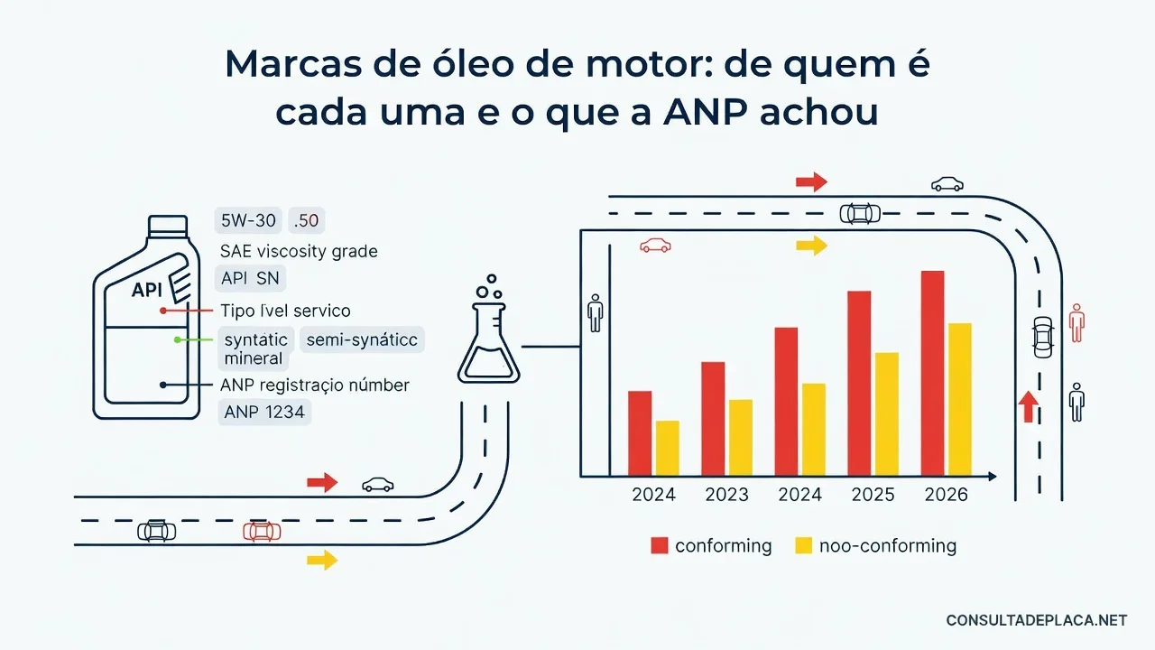 Marcas de óleo de motor: de quem é cada uma e o que a ANP achou