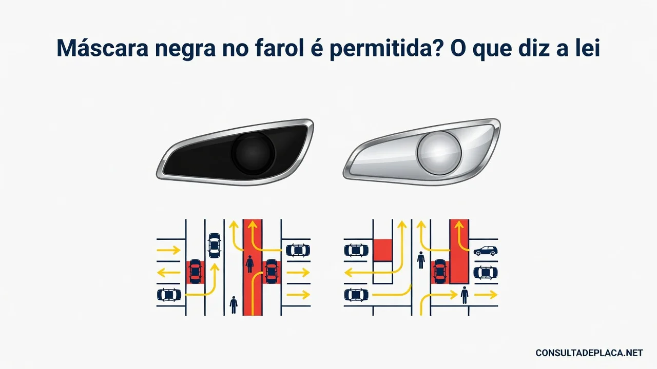 Máscara negra no farol é permitida? O que diz a lei