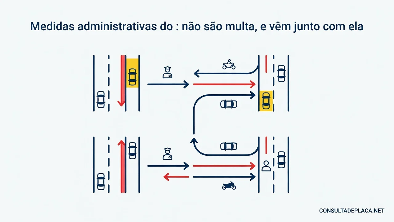 Medidas administrativas do artigo 269 do CTB: não são multa, e vêm junto com ela