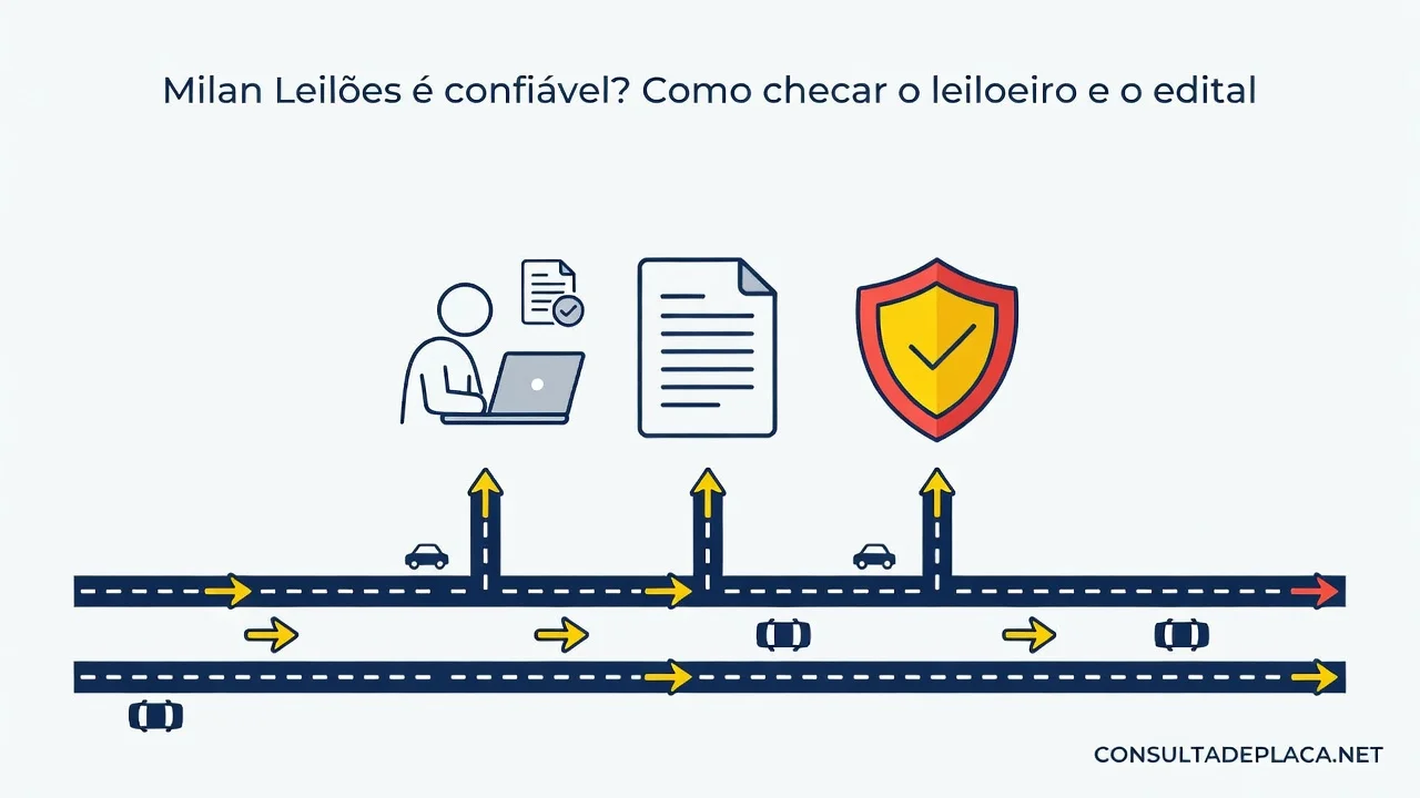 Milan Leilões é confiável? Como checar o leiloeiro e o edital