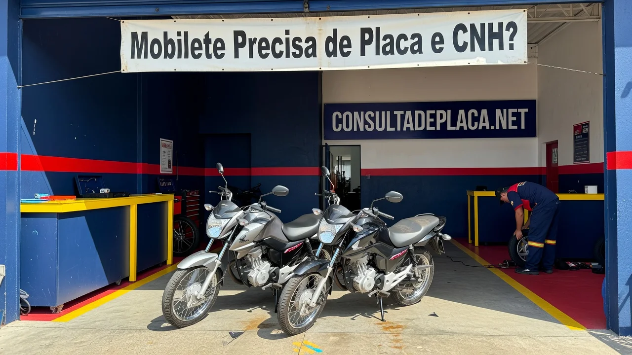 Mobilete Precisa de Placa e CNH?
