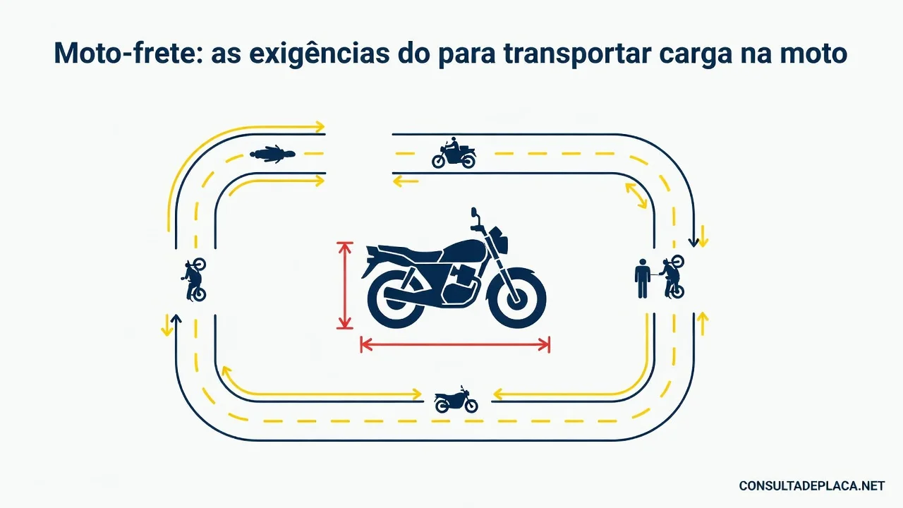 Moto-frete: as exigências do artigo 139-A do CTB para transportar carga na moto
