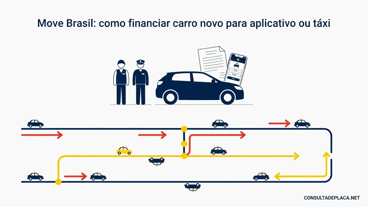 Move Brasil: como financiar carro novo para aplicativo ou táxi