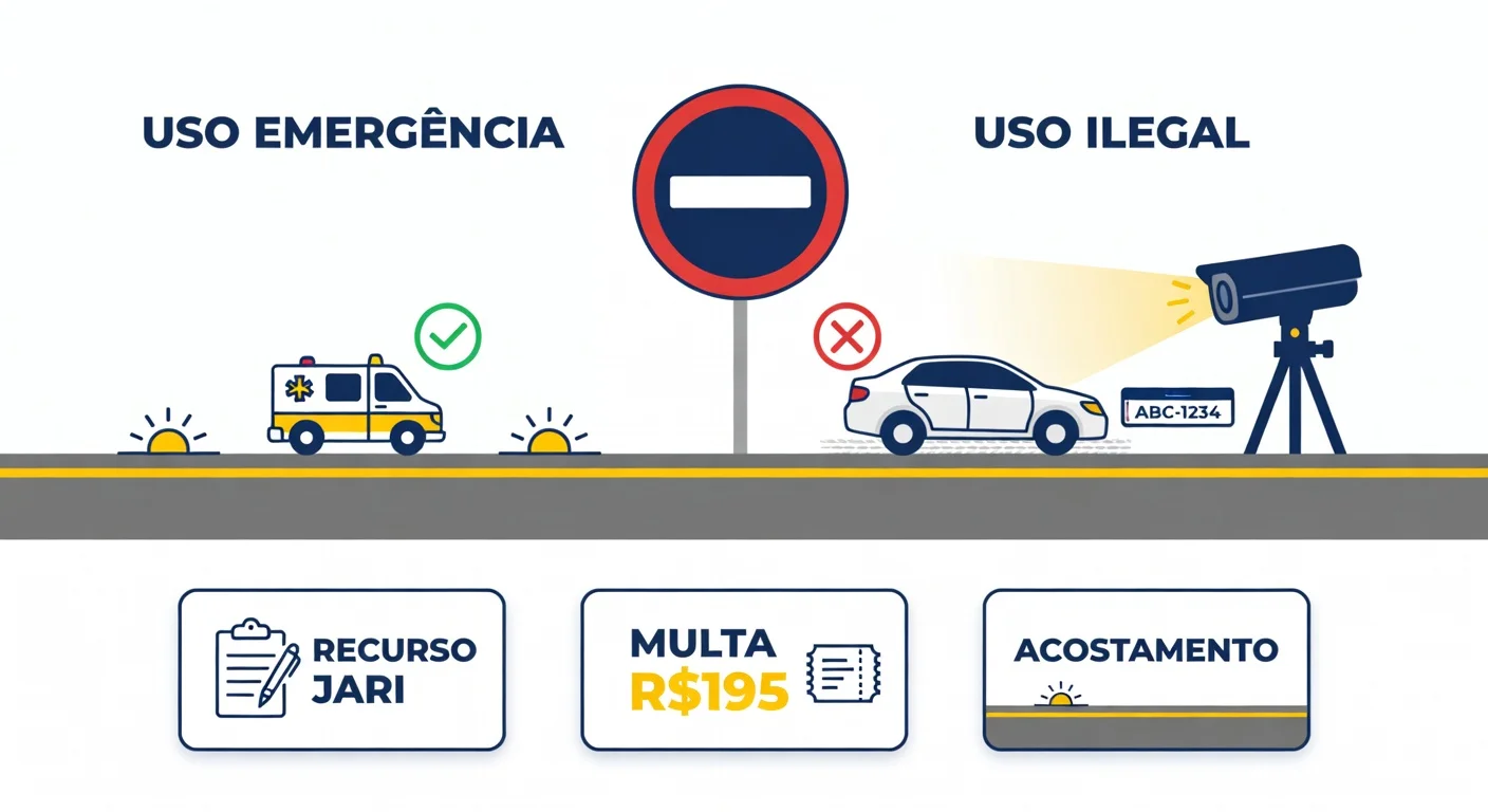 Multa por andar no acostamento 2026: valor, pontos e como recorrer
