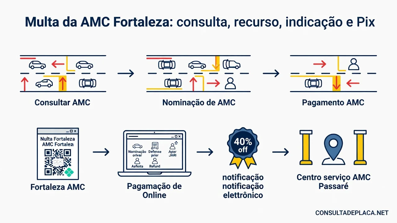 Multa da AMC Fortaleza: consulta, recurso, indicação e Pix
