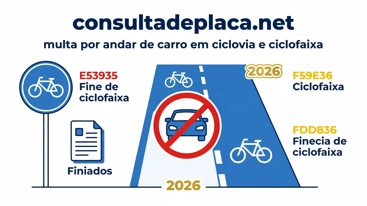 Multa por Andar em Ciclovia ou Ciclofaixa: Valor 2026