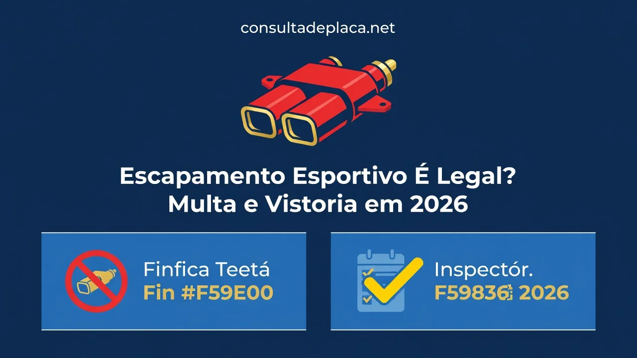 Escapamento Esportivo É Legal? Multa e Vistoria em 2026