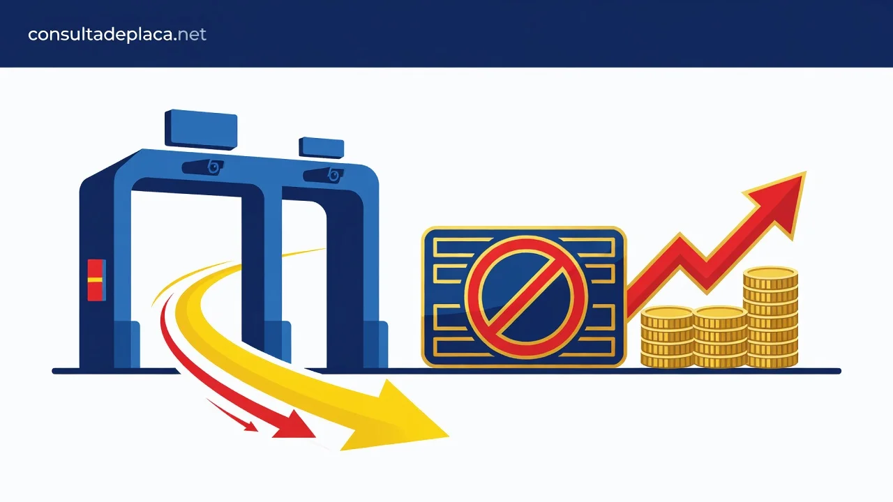 Multa por Evasão de Pedágio 2026: Valor, Pontos na CNH e Free Flow