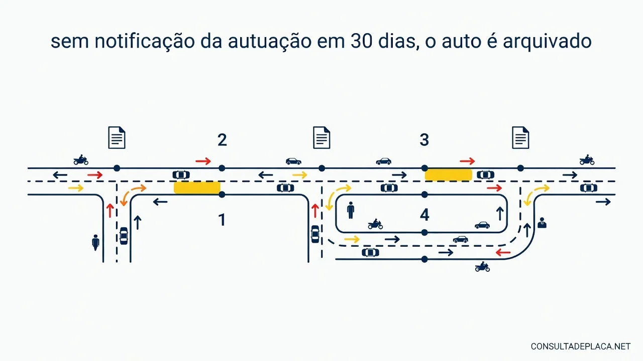 Artigo 281 do CTB: sem notificação da autuação em 30 dias, o auto é arquivado