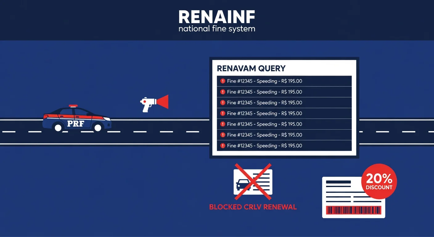 Multa RENAINF 2026: o que é, como consultar e pagar