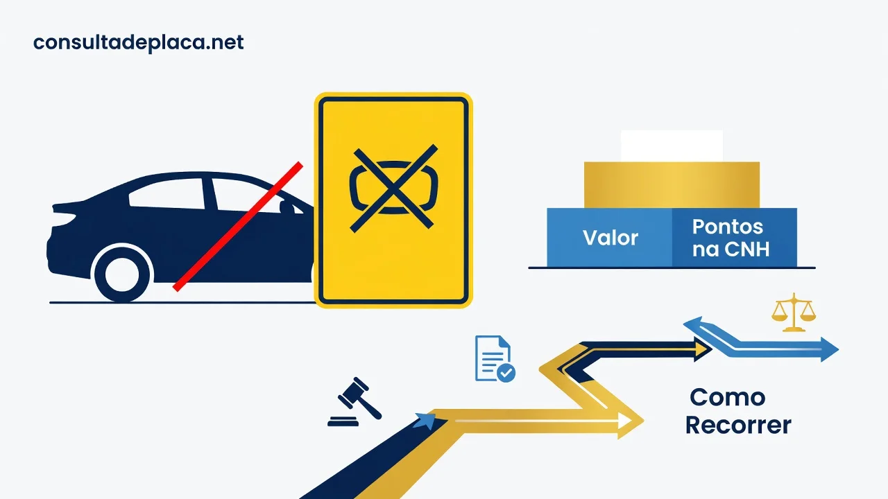 Multa Sem Retrovisor 2026: Valor, Pontos na CNH e Como Recorrer