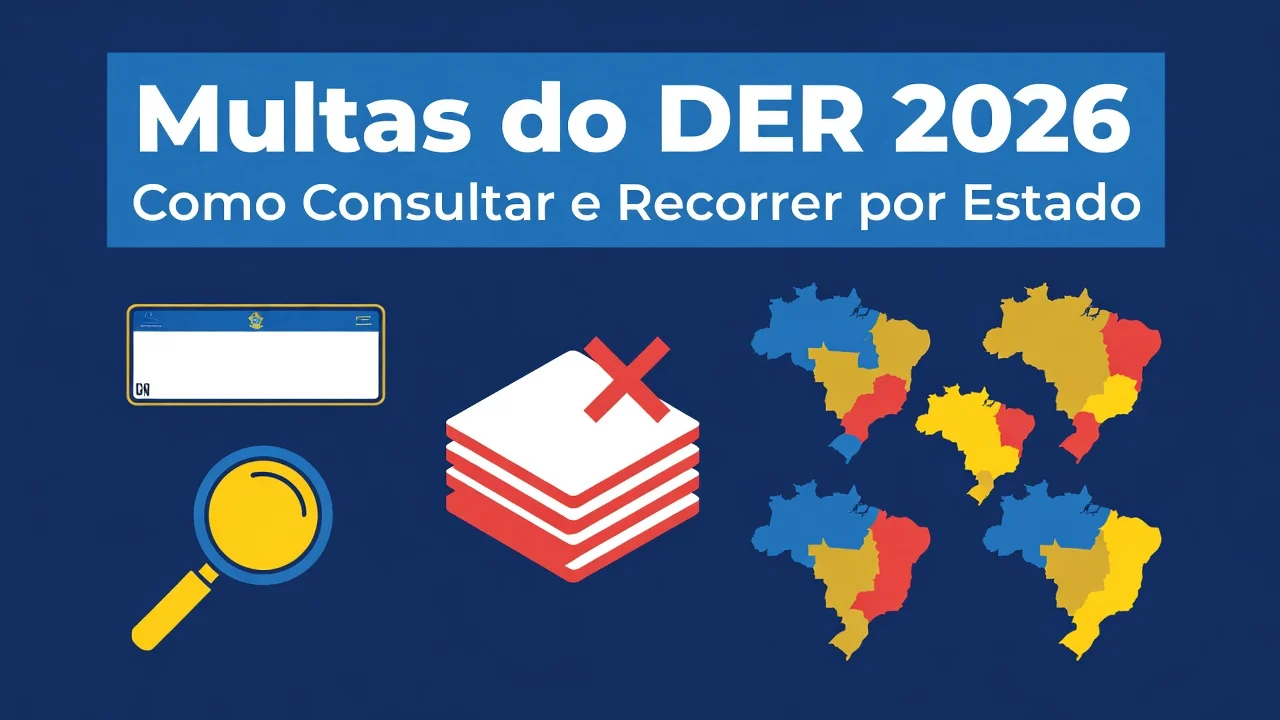 Multas do DER 2026: Como Consultar e Recorrer por Estado