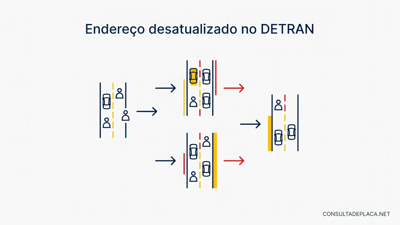 Endereço desatualizado no DETRAN: artigo 241 do CTB
