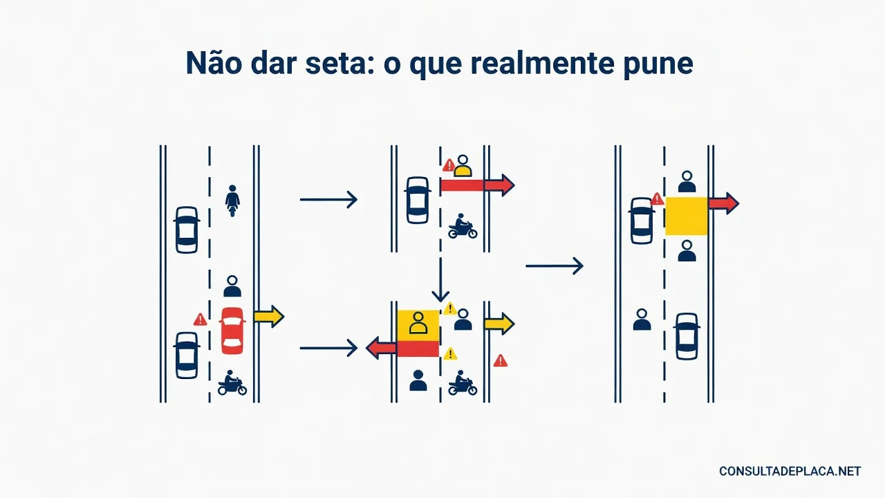 Não dar seta: o que o artigo 196 do CTB realmente pune