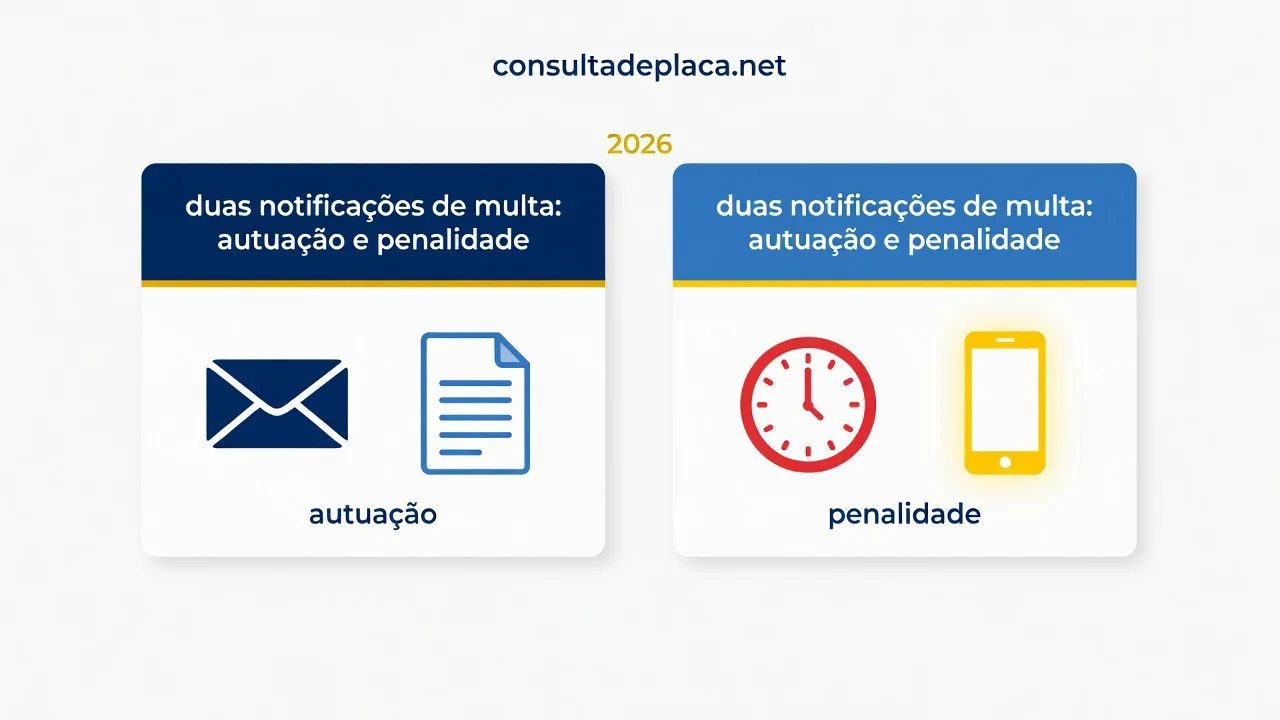 Notificacao de Autuacao x Penalidade: Multa em 2026
