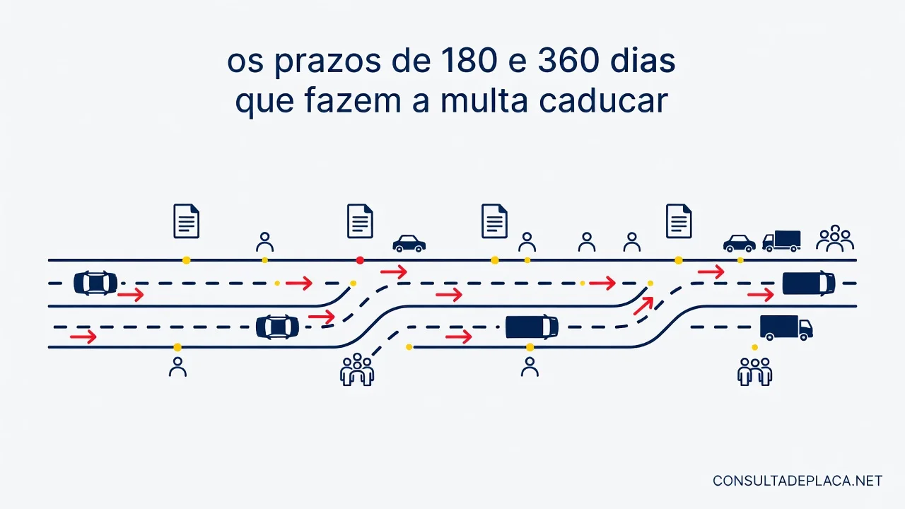 Artigo 282 do CTB: os prazos de 180 e 360 dias que fazem a multa caducar