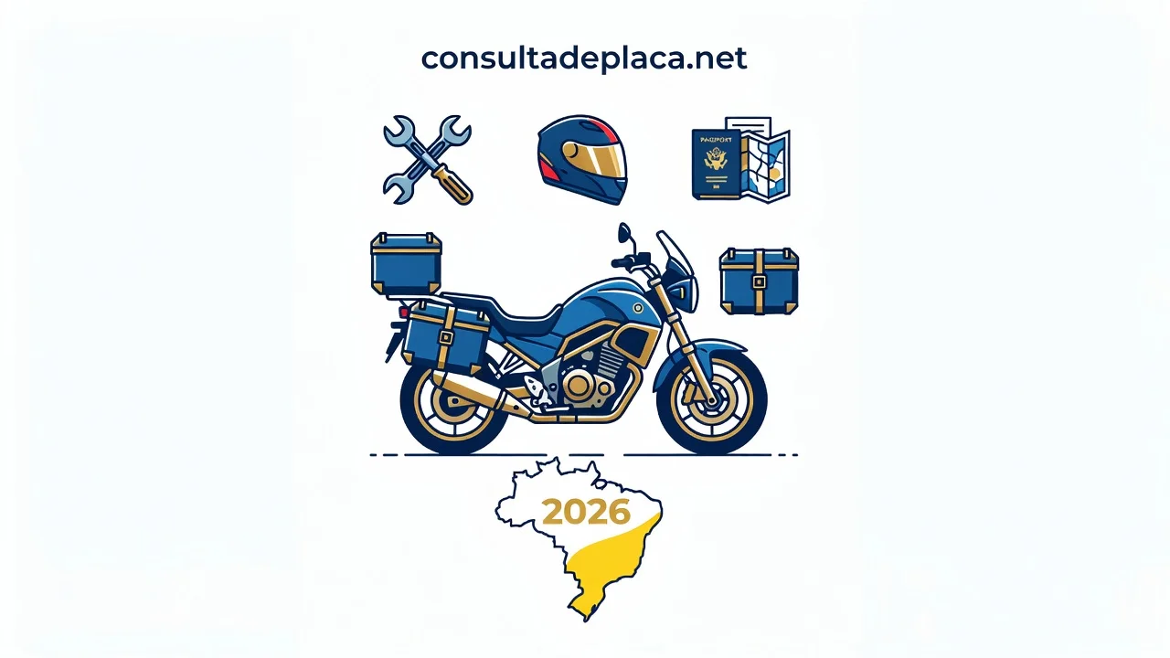 O Que Levar em Viagem de Moto: Checklist 2026