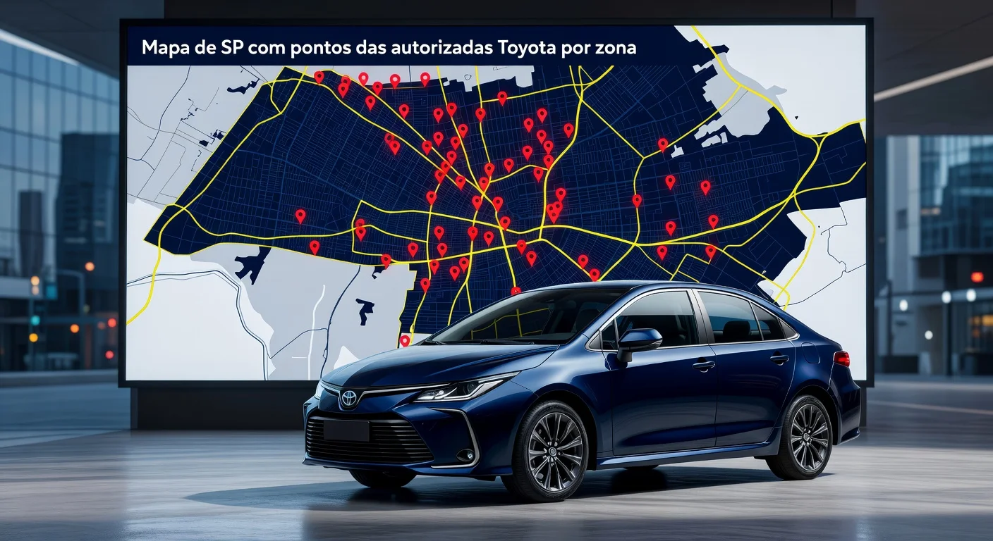 Oficina Autorizada Toyota em São Paulo 2026: Zona Sul, Norte e Agendamento Online