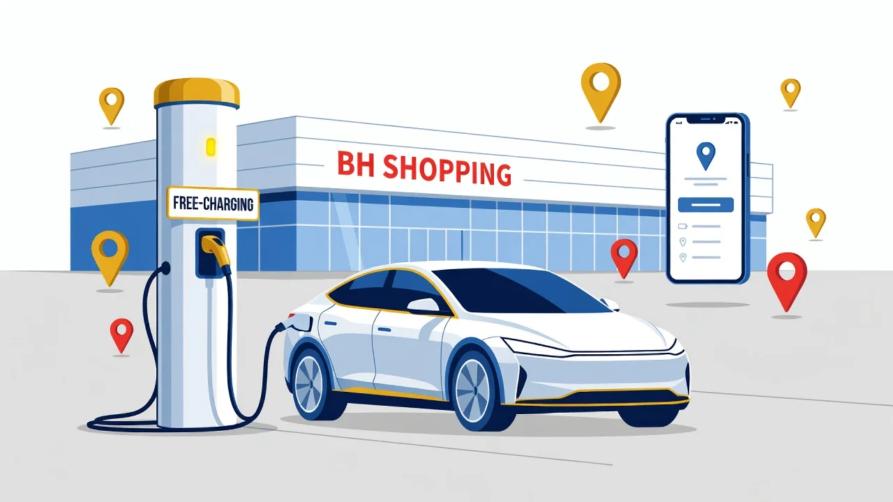 Onde Carregar Carro Elétrico em Belo Horizonte 2026: Eletropostos, Apps e Recarga Grátis