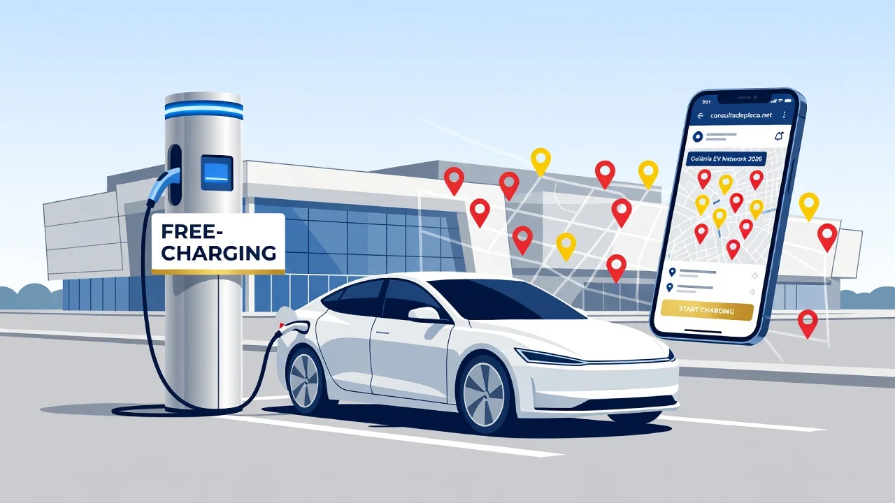 Onde Carregar Carro Elétrico em Goiânia 2026: Eletropostos, Apps e Recarga Grátis