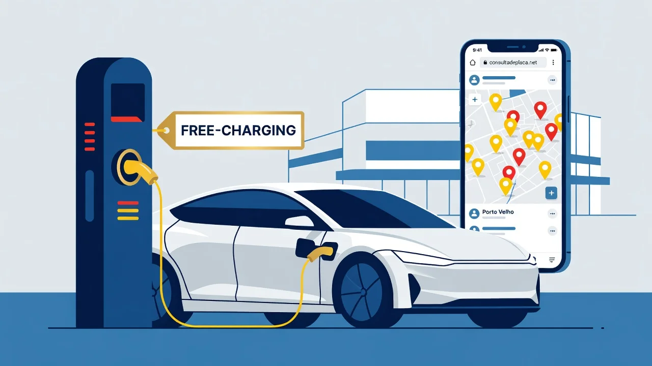 Onde Carregar Carro Elétrico em Porto Velho 2026: Eletropostos, Apps e Recarga Grátis