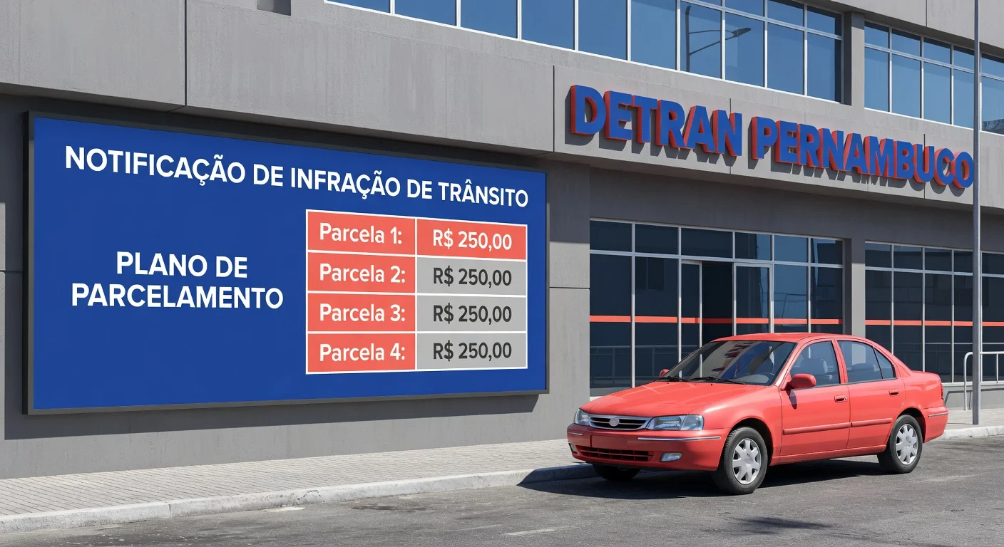 Parcelar Multa Detran PE: Como Dividir em 2026