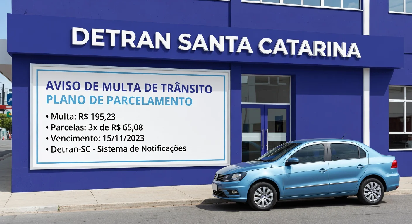 Parcelar Multa Detran SC: Como Dividir em 2026