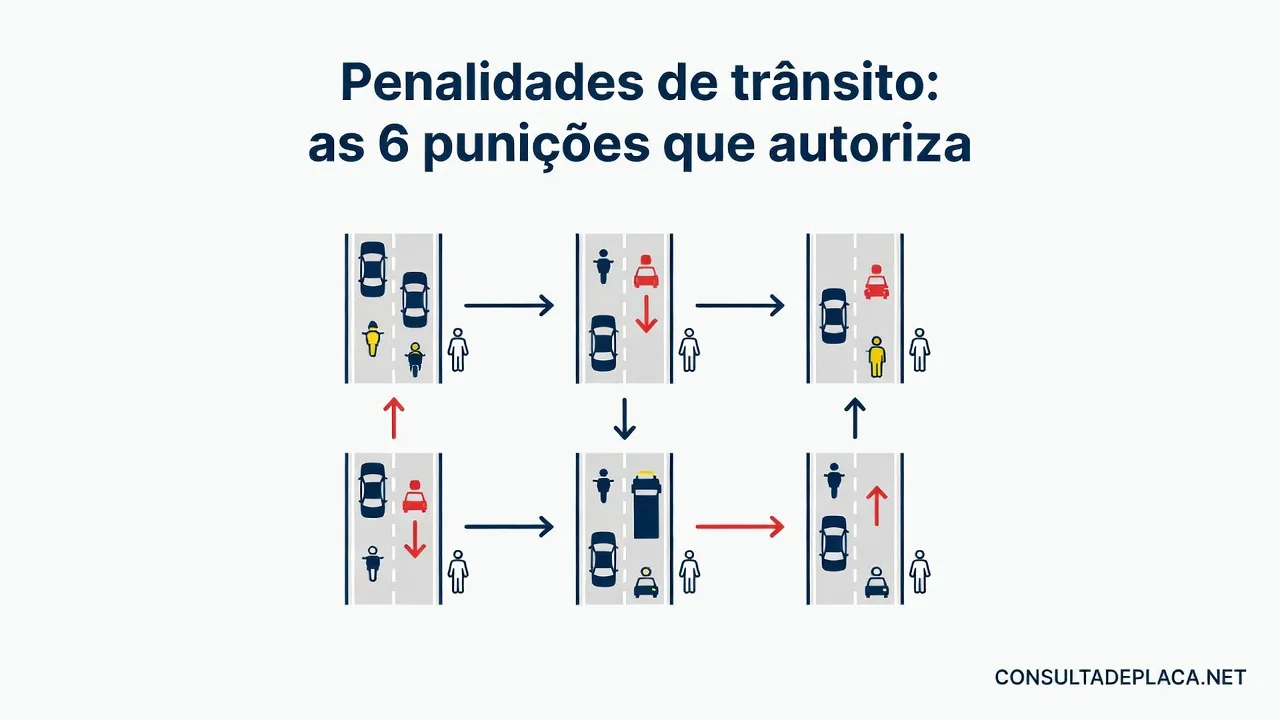 Penalidades de trânsito: as 6 punições que o artigo 256 do CTB autoriza