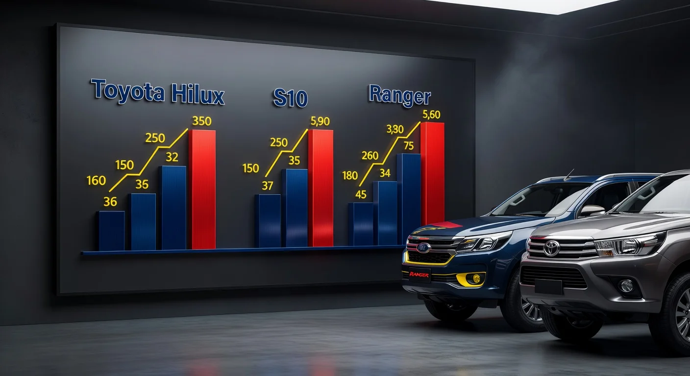A Picape Mais Econômica a Diesel do Brasil em 2026: Consumo km/l