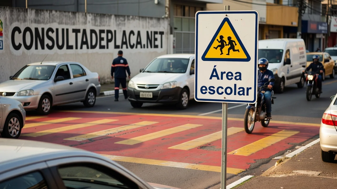 Placa A-33A: área escolar — o CTB nomeia escola em dois artigos diferentes