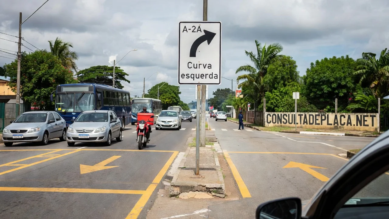 Placa A-2A: curva à esquerda — por que ela não é a mesma coisa que a A-1A