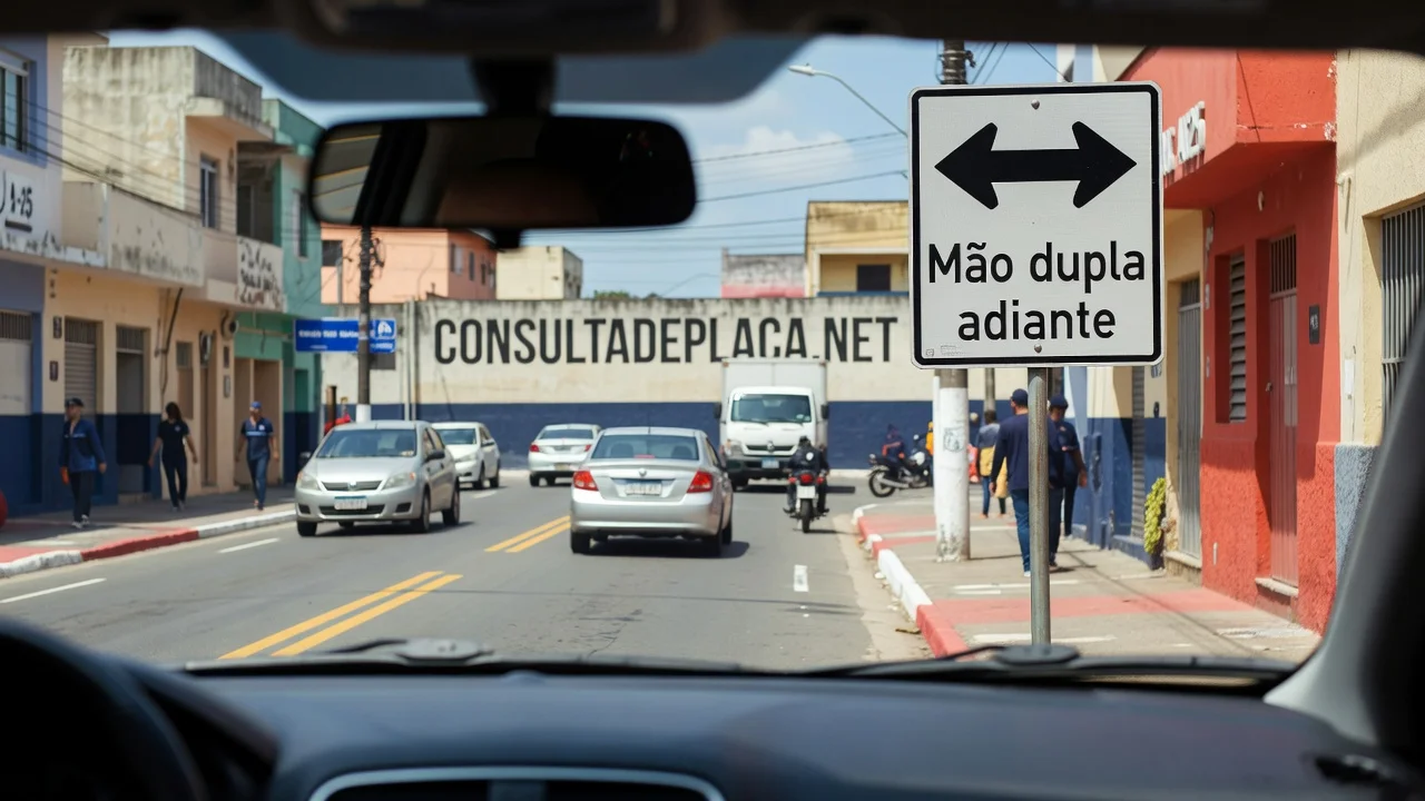Placa A-25: mão dupla adiante — a pista deixa de ser só sua e a contramão passa a existir