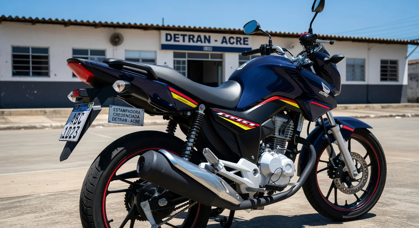 Placa Mercosul de Moto no Acre: Valor e Como Fazer 2026