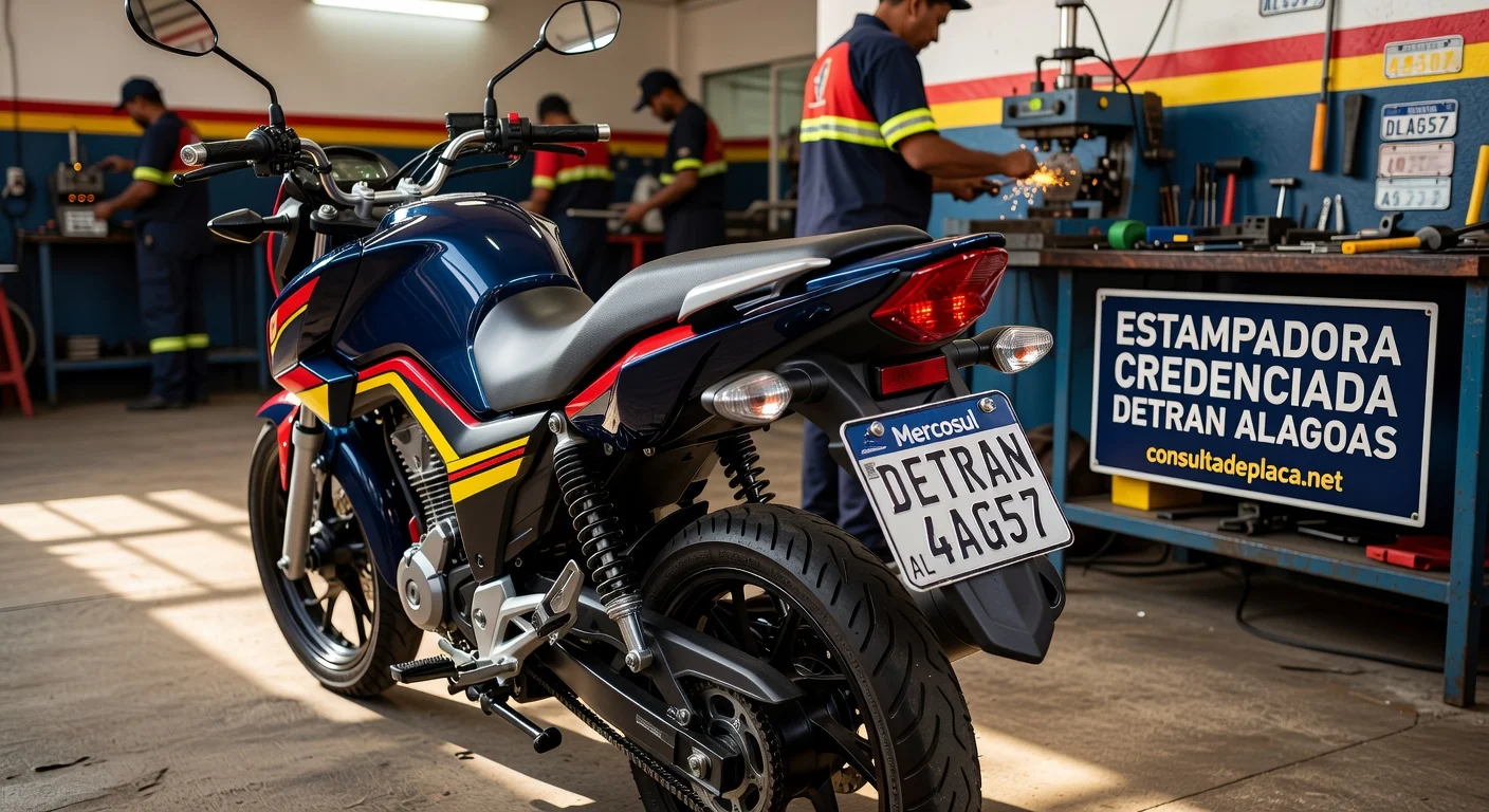 Placa Mercosul de Moto no Alagoas: Valor e Como Fazer 2026
