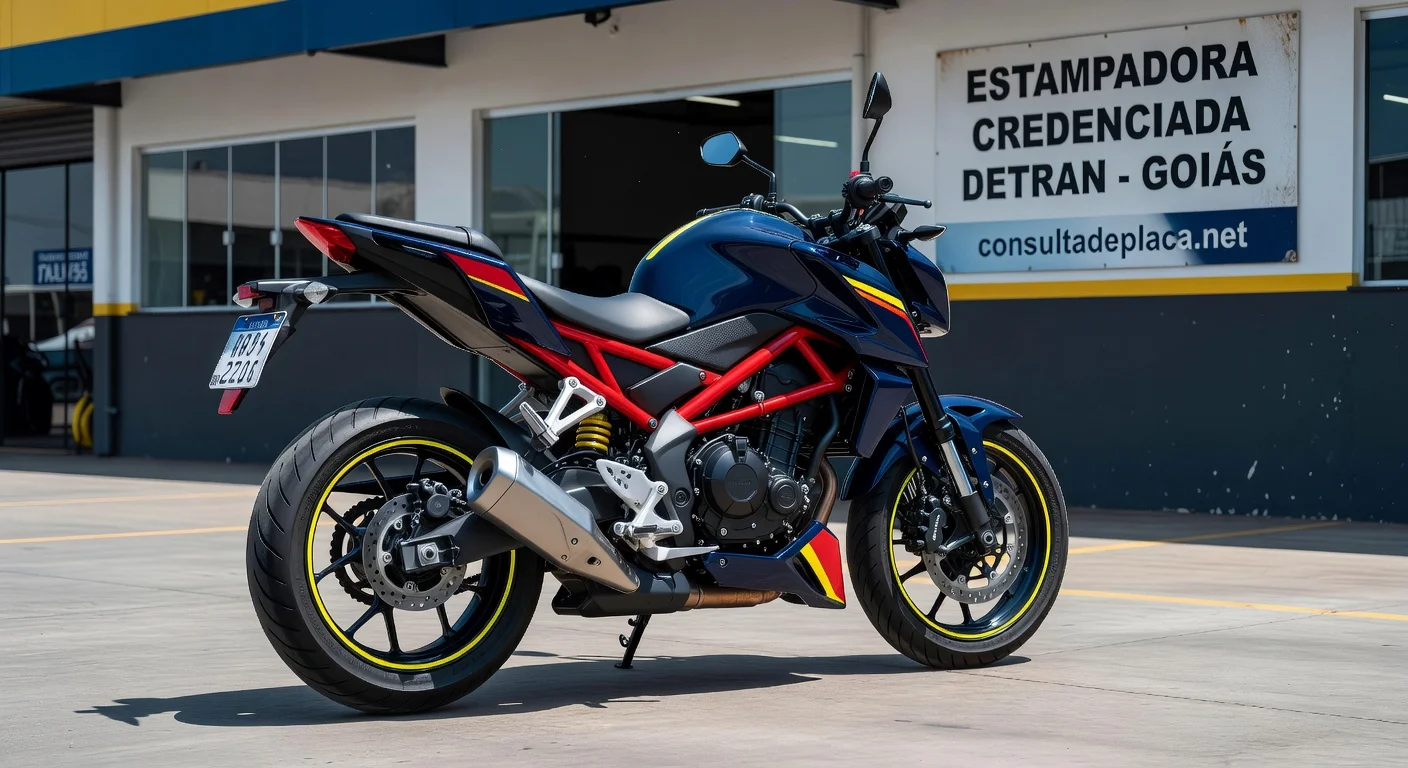 Placa Mercosul de Moto no Goiás: Valor e Como Fazer 2026