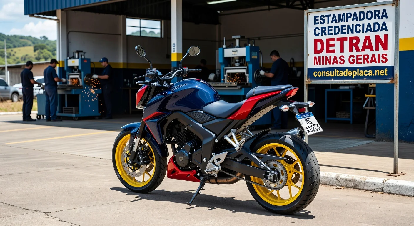 Placa Mercosul de Moto no Minas Gerais: Valor e Como Fazer 2026