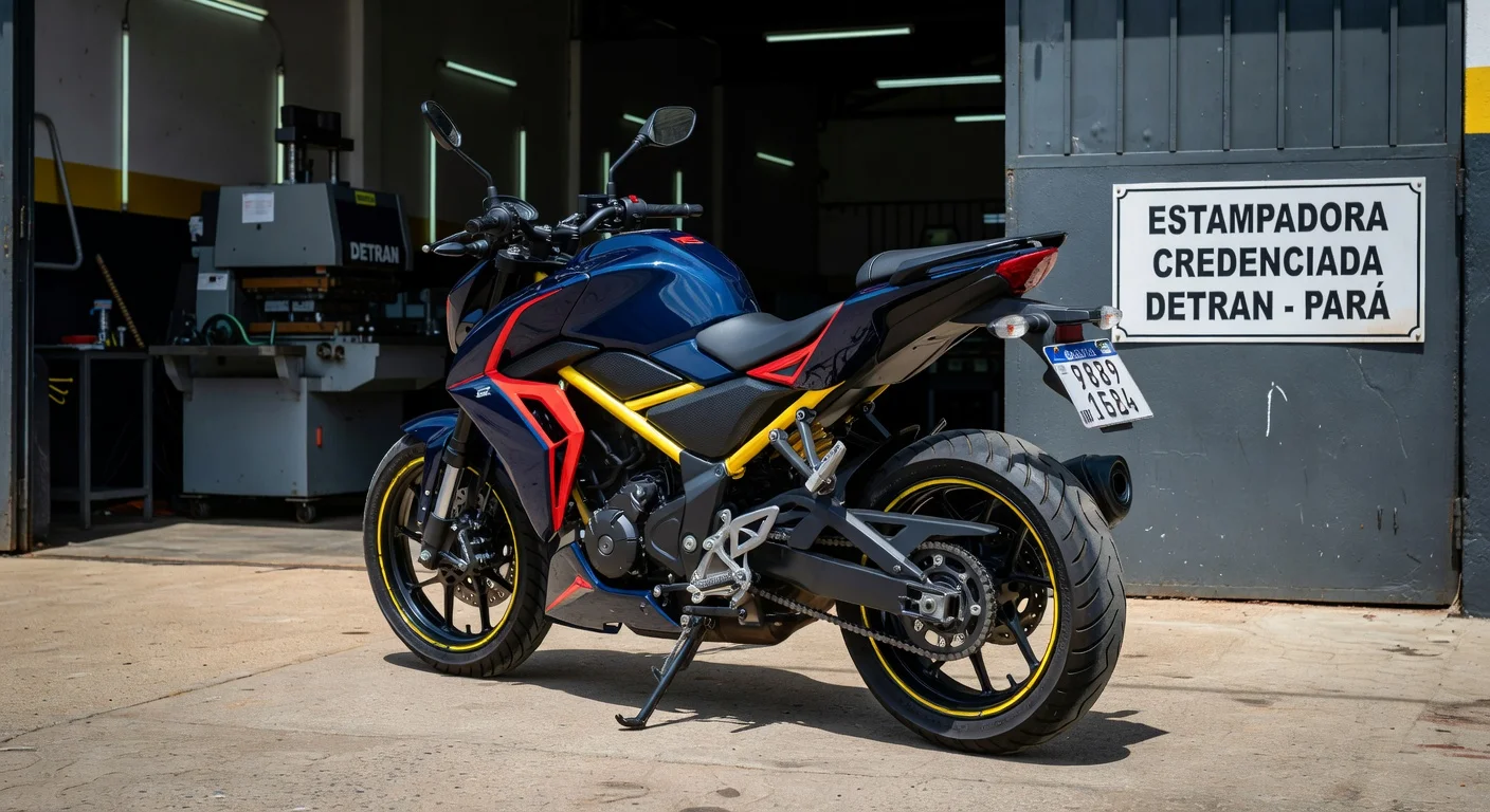 Placa Mercosul de Moto no Pará: Valor e Como Fazer 2026